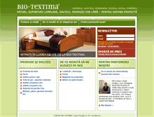 Tablet Screenshot of bio-textima.ro